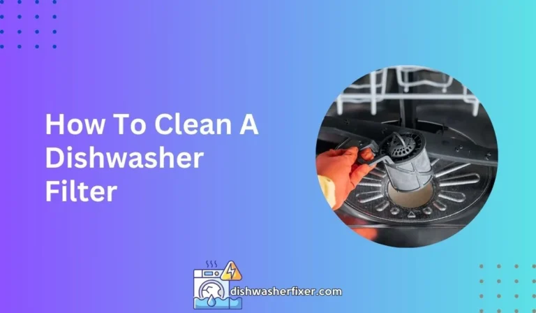 How To Clean A Dishwasher Filter