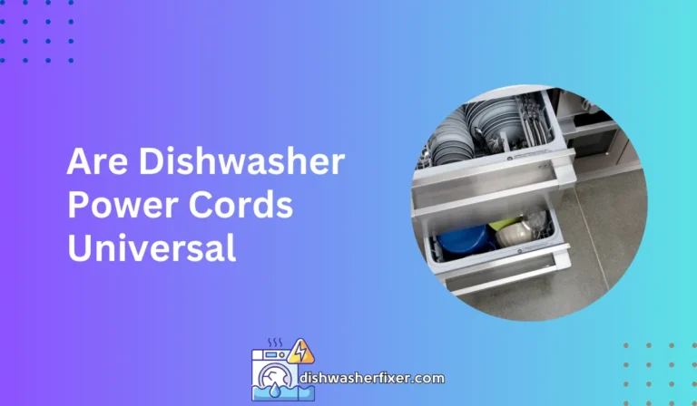 are dishwasher power cords universal