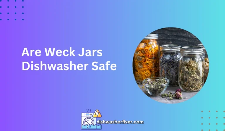 are weck jars dishwasher safe