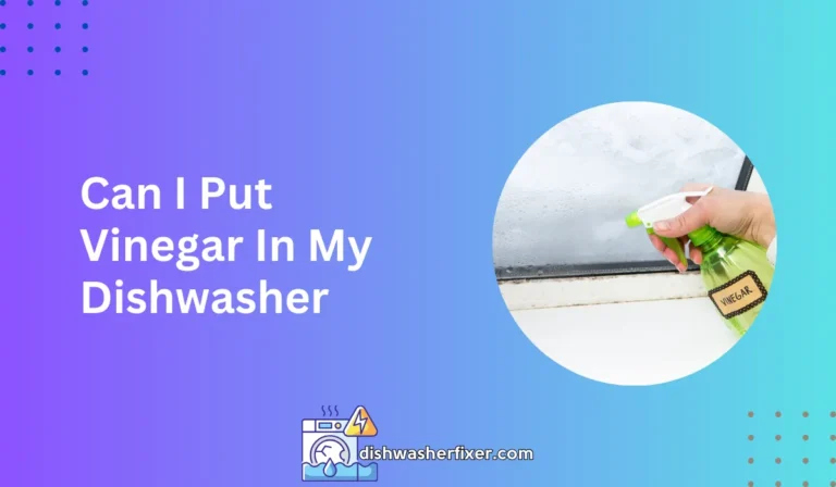 can i put vinegar in my dishwasher