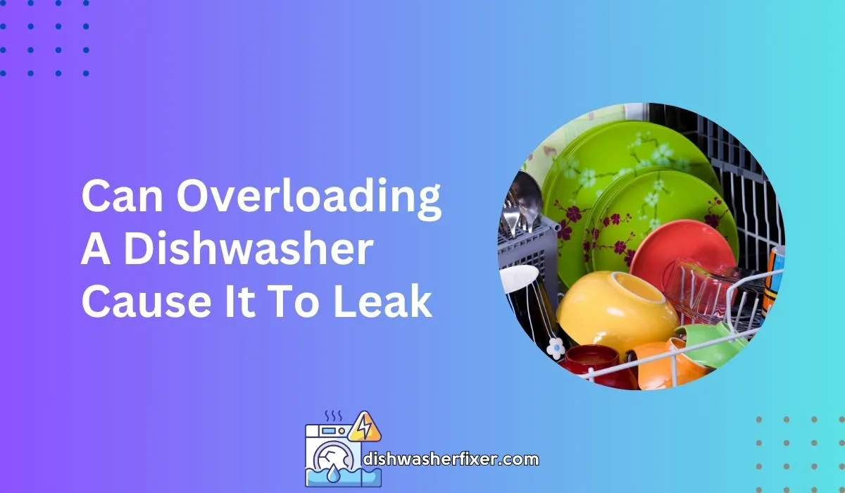 can overloading a dishwasher cause it to leak
