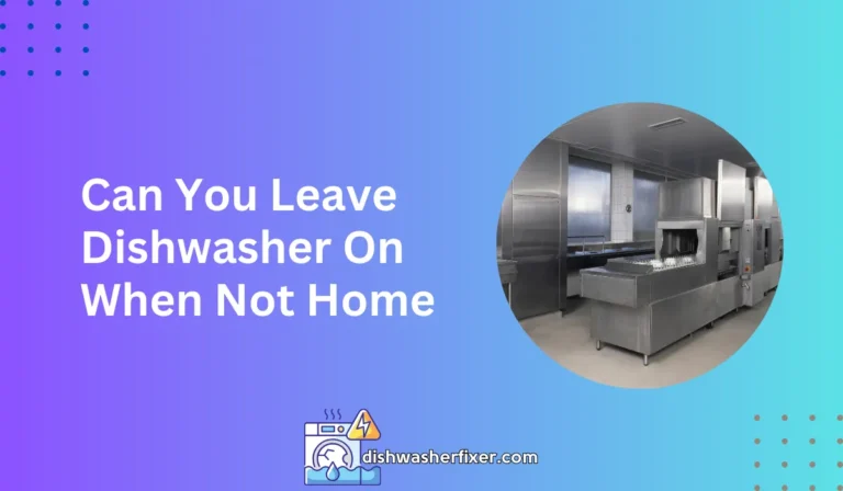 can you leave dishwasher on when not home