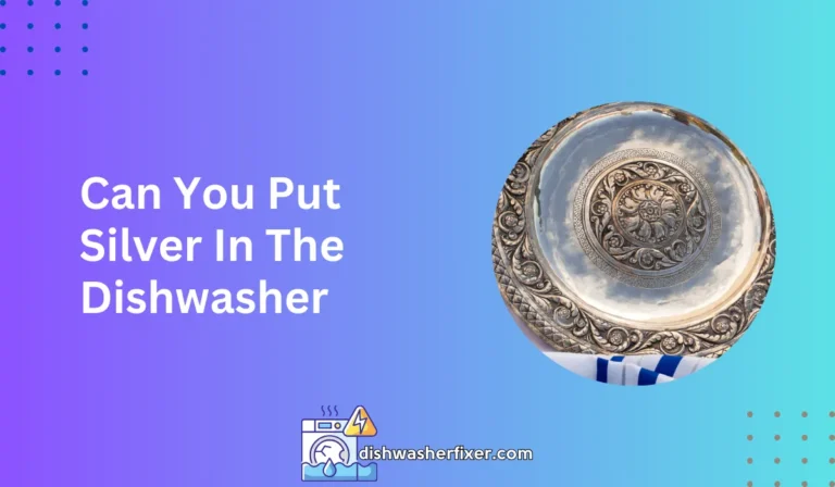 can you put silver in the dishwasher