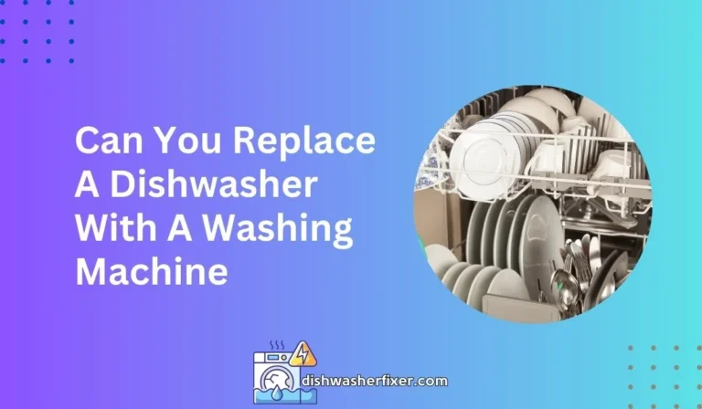 can you replace a dishwasher with a washing machine