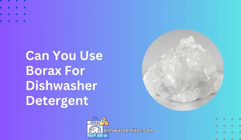 can you use borax for dishwasher detergent