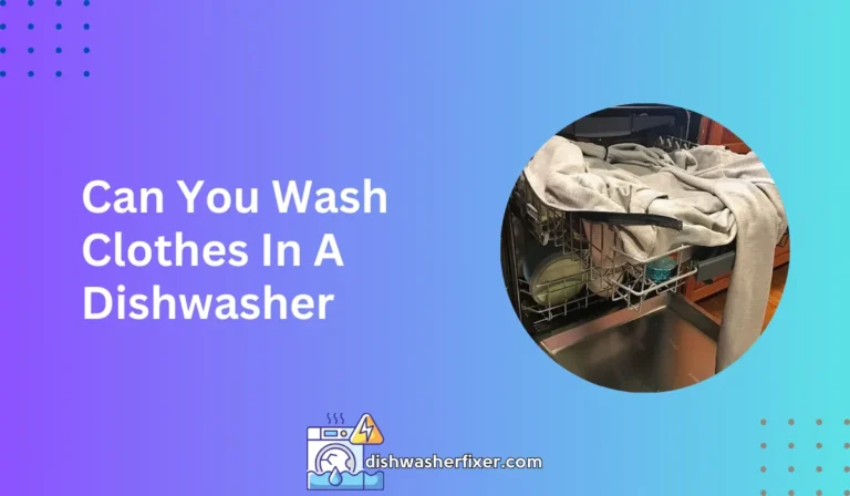 can you wash clothes in a dishwasher