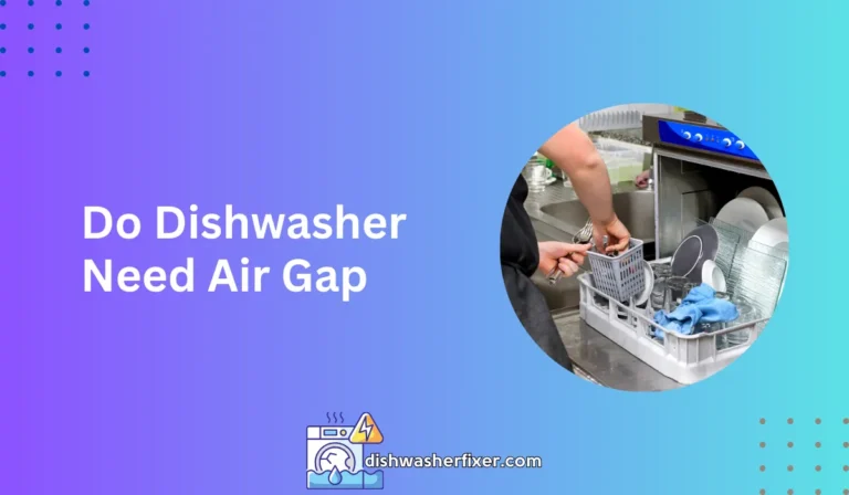 do dishwasher need air gap