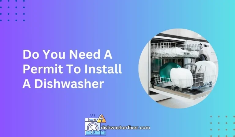 do you need a permit to install a dishwasher