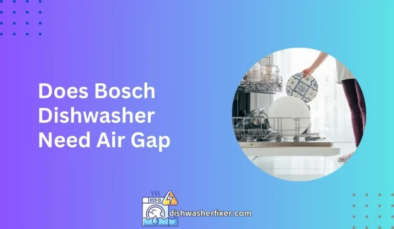 does bosch dishwasher need air gap