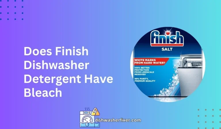 does finish dishwasher detergent have bleach