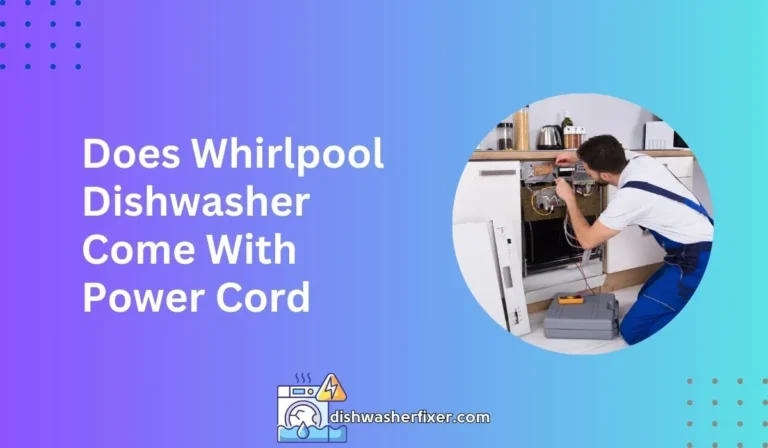 does whirlpool dishwasher come with power cord