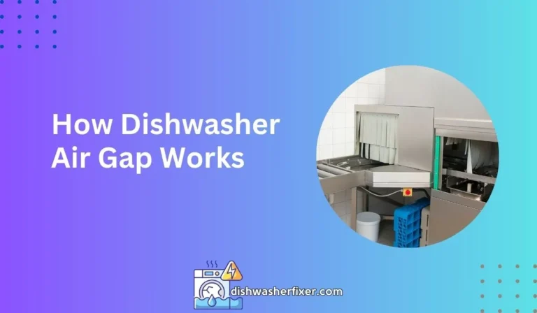 how dishwasher air gap works