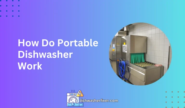 how do portable dishwasher work