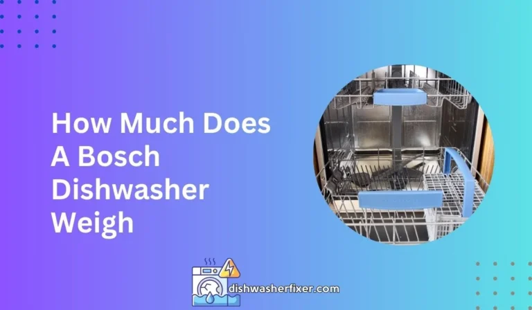 how much does a bosch dishwasher weigh