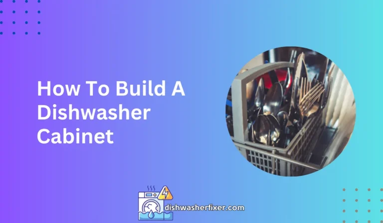 how to build a dishwasher cabinet