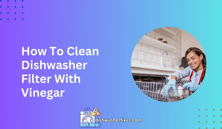how to clean dishwasher filter with vinegar