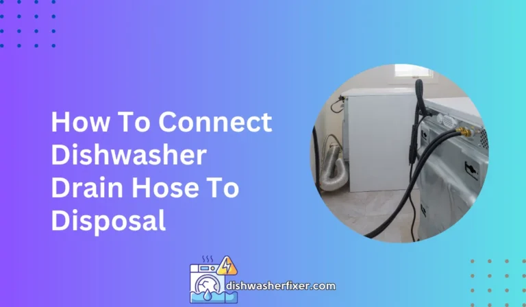 how to connect dishwasher drain hose to disposal