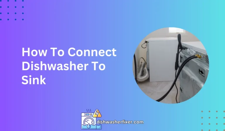 how to connect dishwasher to sink