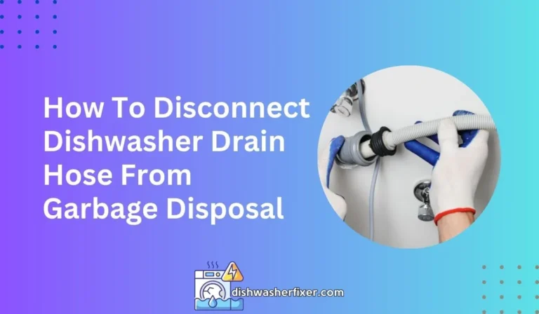 how to disconnect dishwasher drain hose from garbage disposal