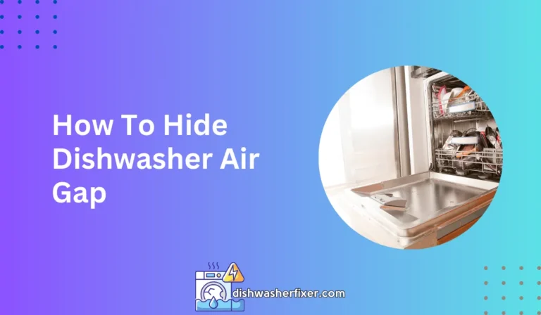how to hide dishwasher air gap