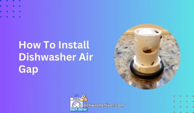 how to install dishwasher air gap