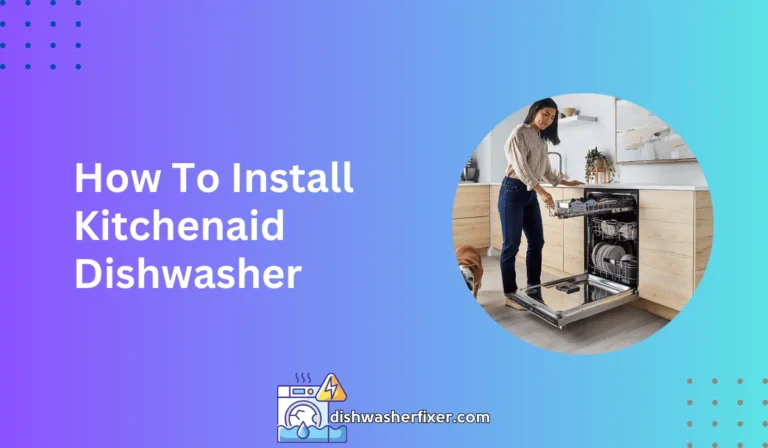 how to install kitchenaid dishwasher