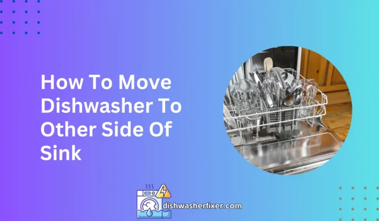 how to move dishwasher to other side of sink