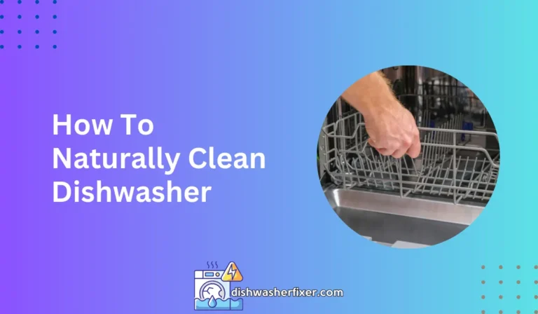 how to naturally clean dishwasher