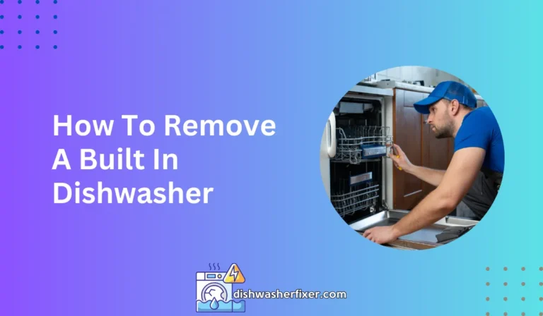 how to remove a built in dishwasher