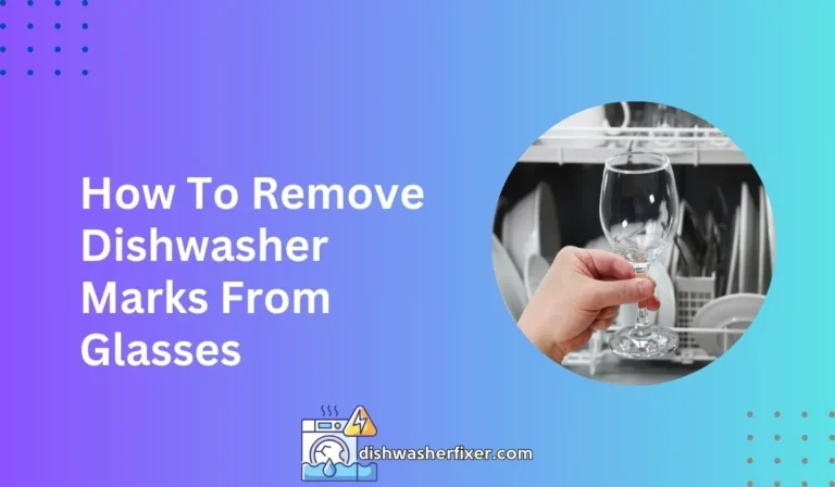 how to remove dishwasher marks from glasses