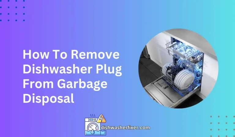 how to remove dishwasher plug from garbage disposal