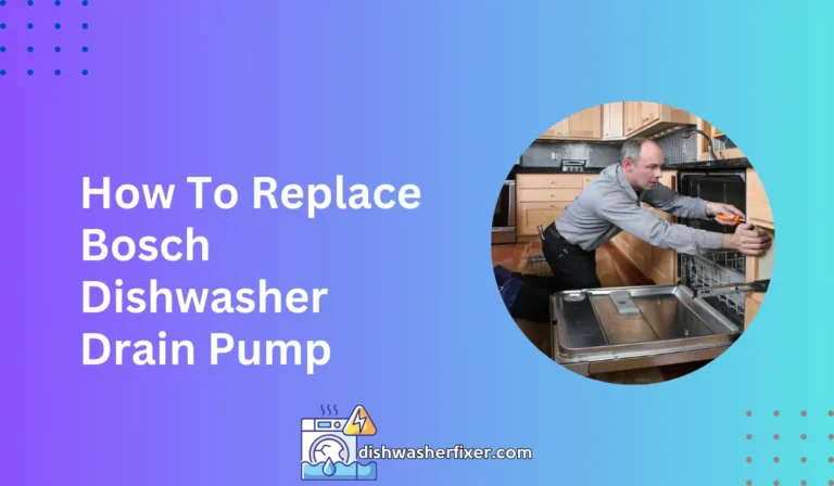 how to replace bosch dishwasher drain pump