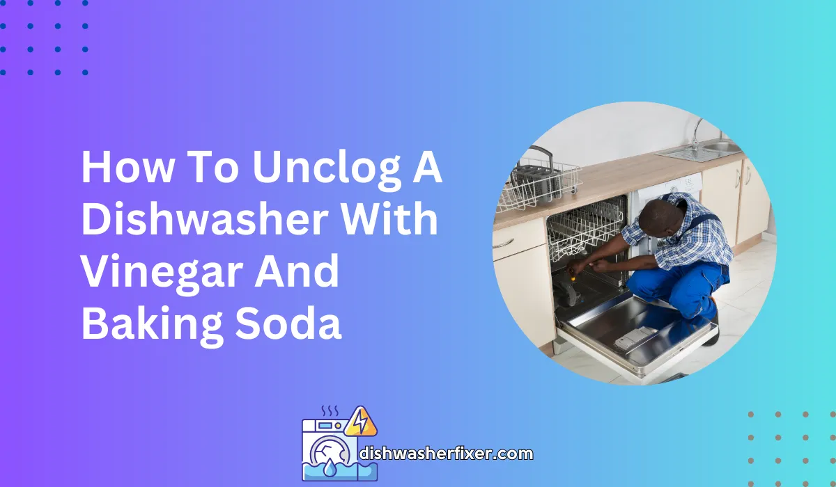 how to unclog a dishwasher with vinegar and baking soda