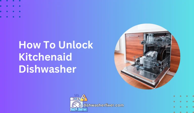 how to unlock kitchenaid dishwasher