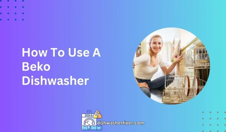 how to use a beko dishwasher