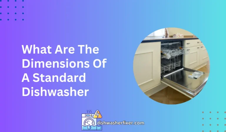 what are the dimensions of a standard dishwasher