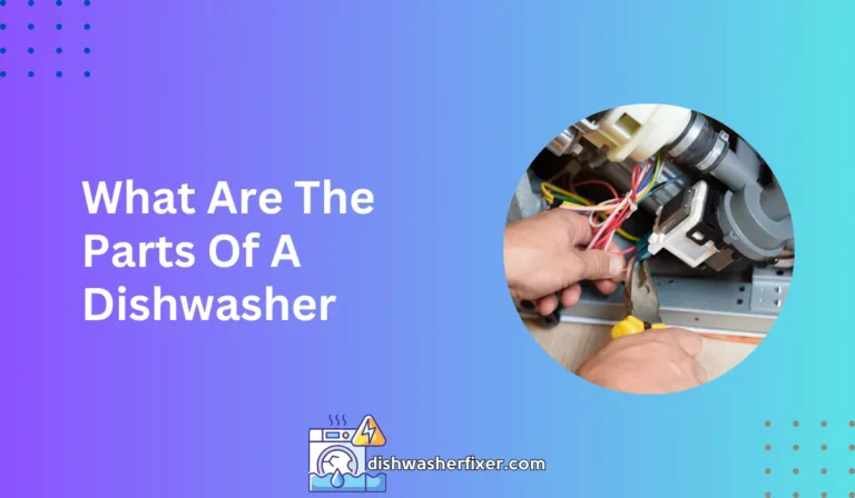 what are the parts of a dishwasher