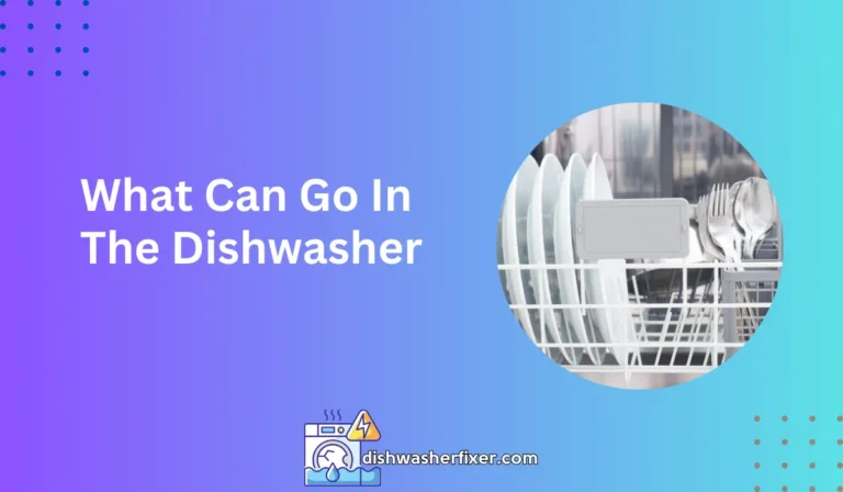 what can go in the dishwasher