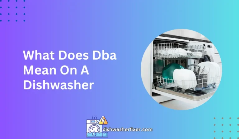 what does dba mean on a dishwasher