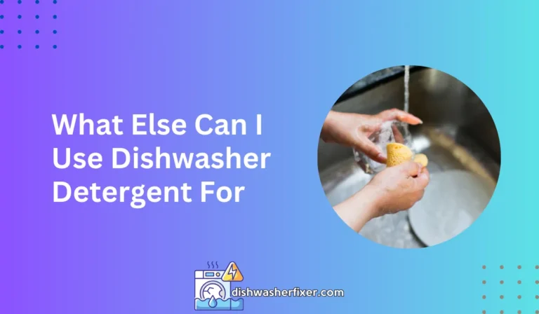 what else can i use dishwasher detergent for