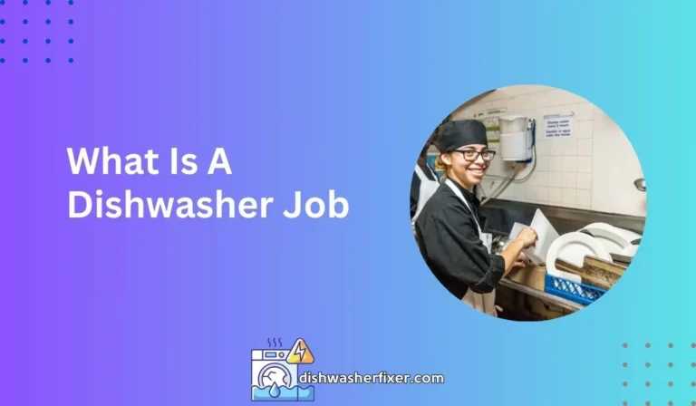 what is a dishwasher job