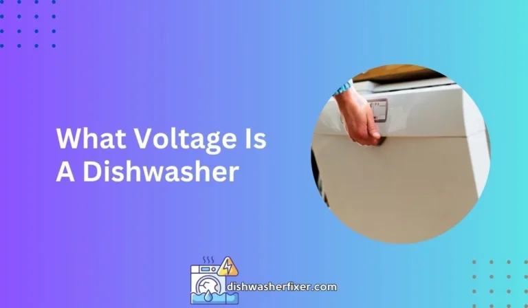 what voltage is a dishwasher