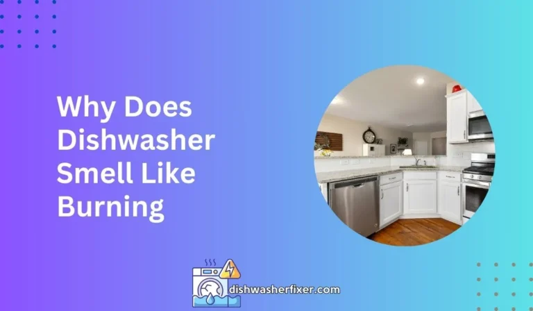 why does dishwasher smell like burning