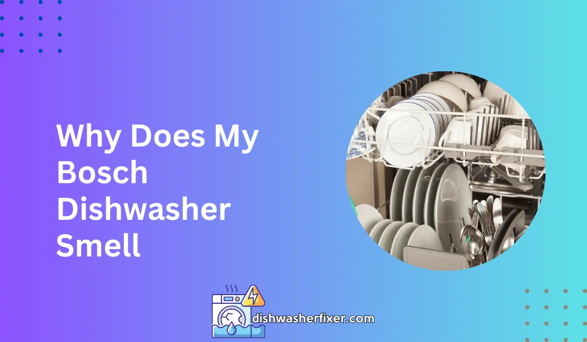 why does my bosch dishwasher smell