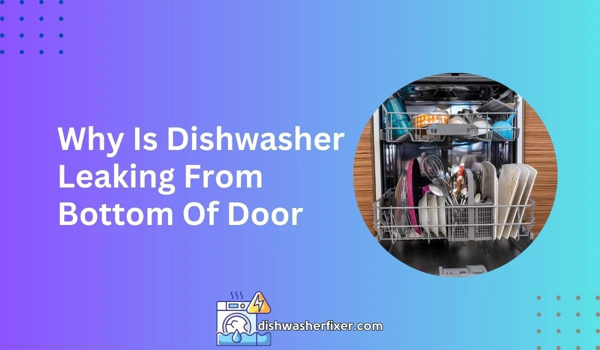 why is dishwasher leaking from bottom of door