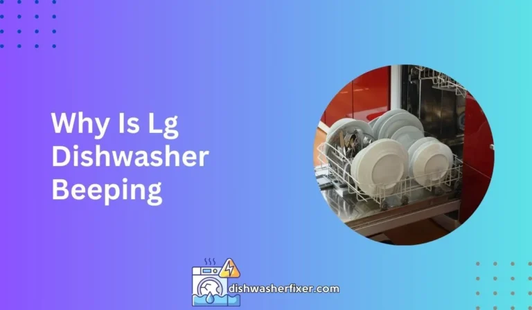 why is lg dishwasher beeping